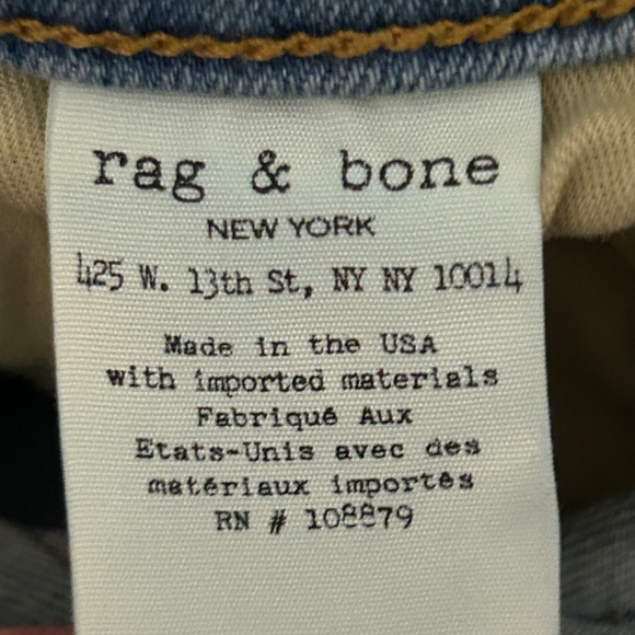 LIKE NEW! Women's Rag & Bone Wiley Capri Skinny Jeans - 26 - Picture 8 of 11
